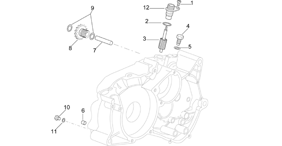 Left crankcase