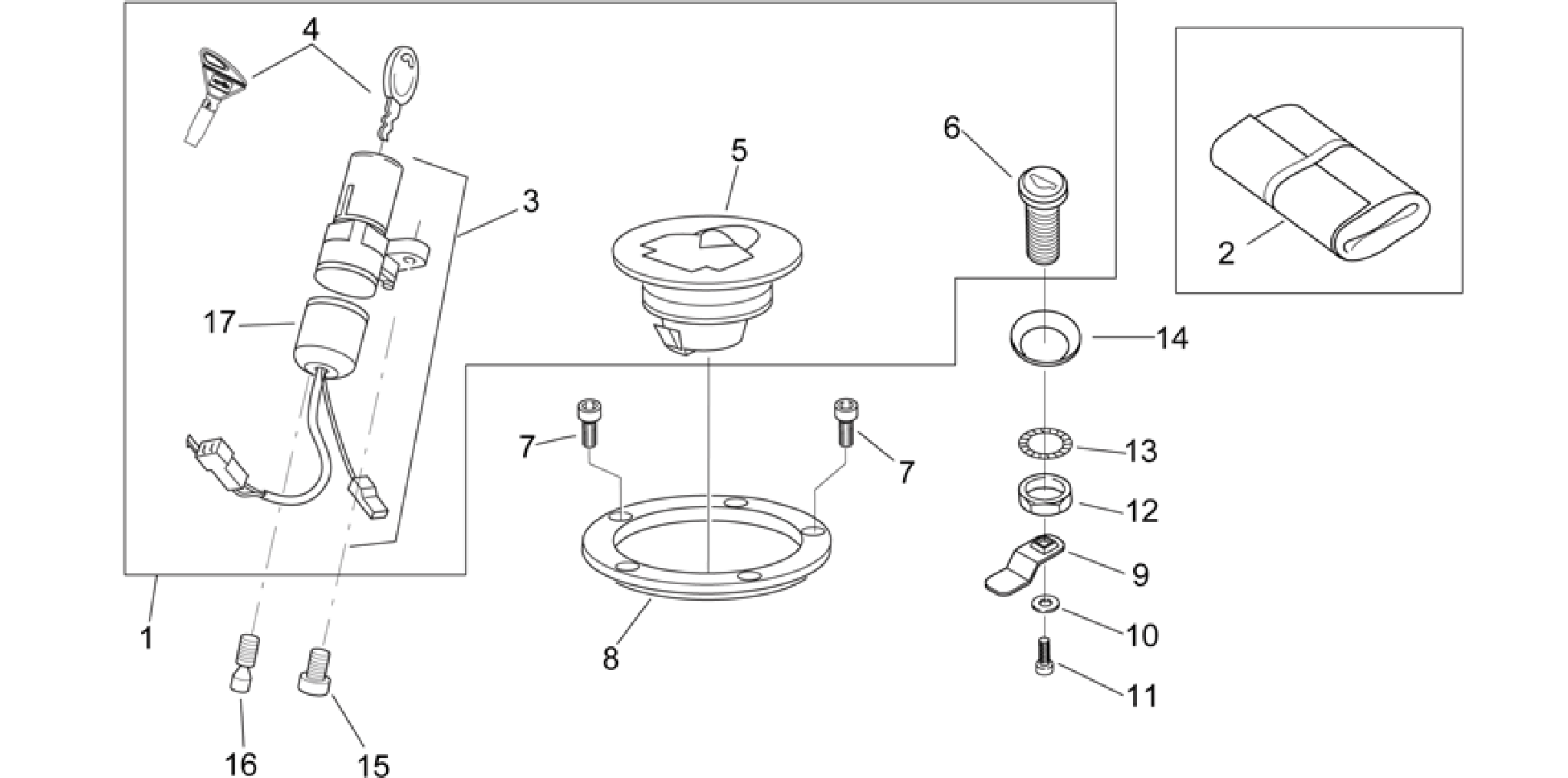 Lock hardware kit