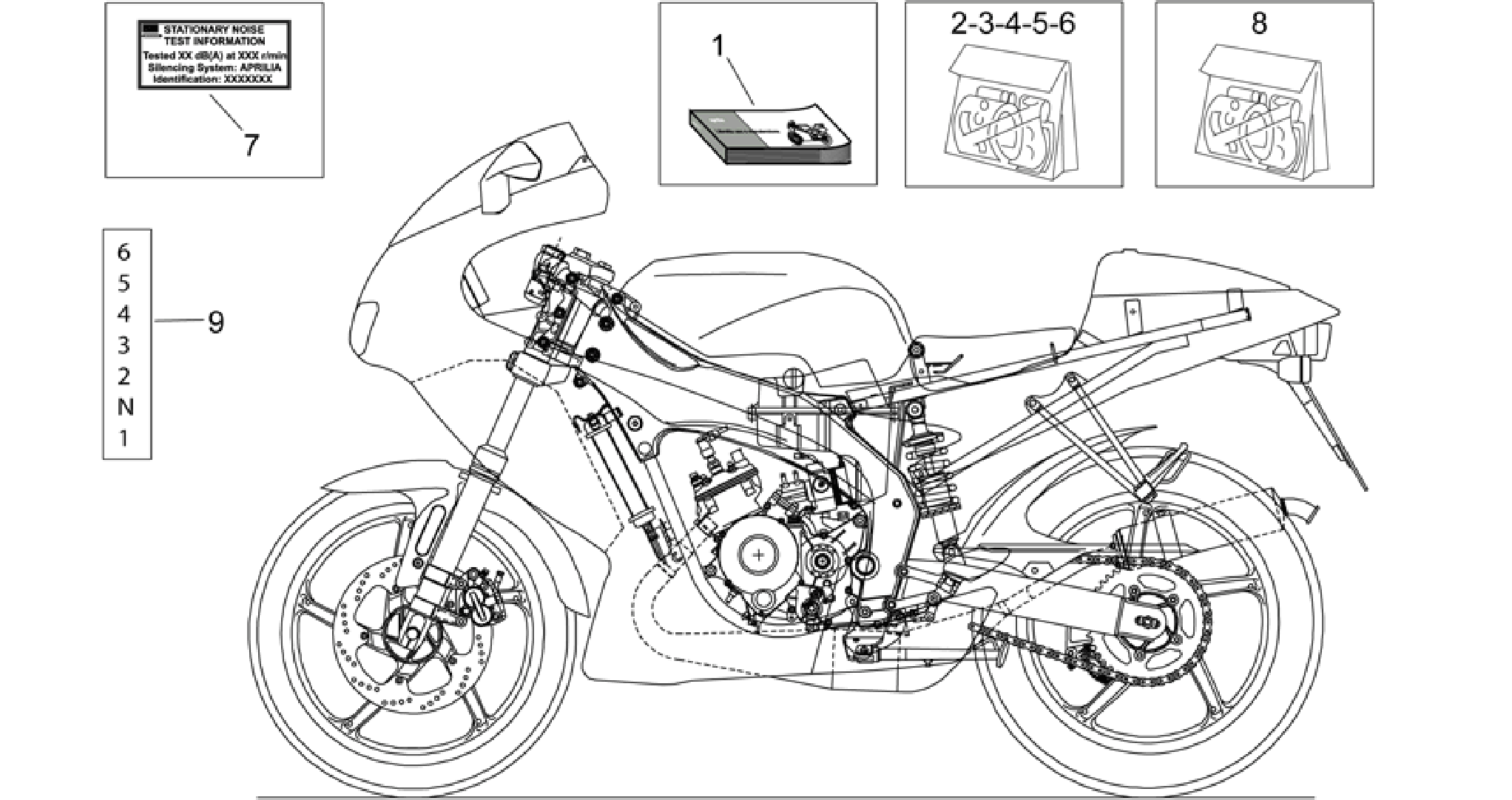 Op.'s handbooks and decal