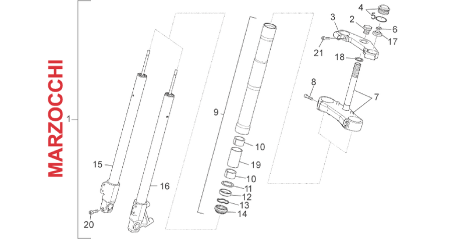 Front fork Marzocchi