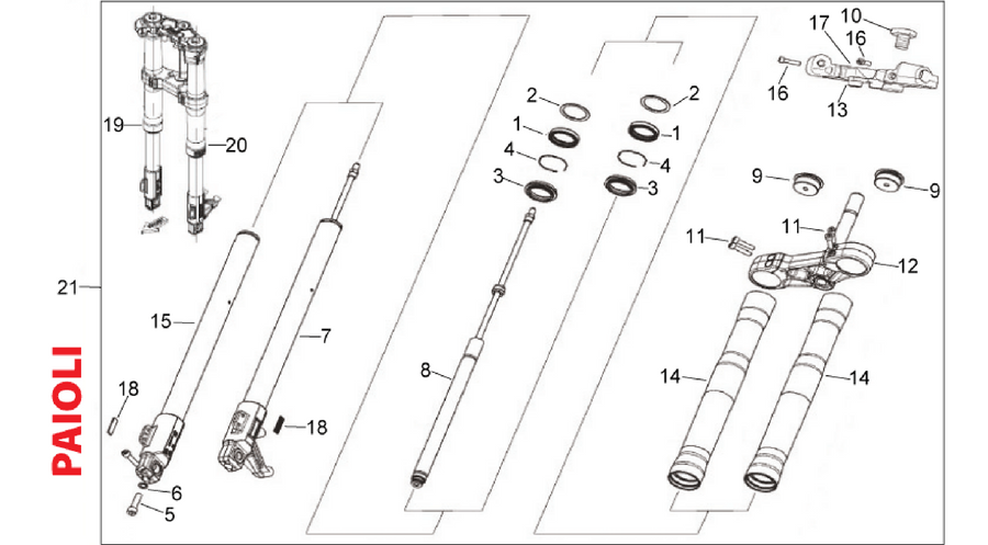 Front fork Paioli