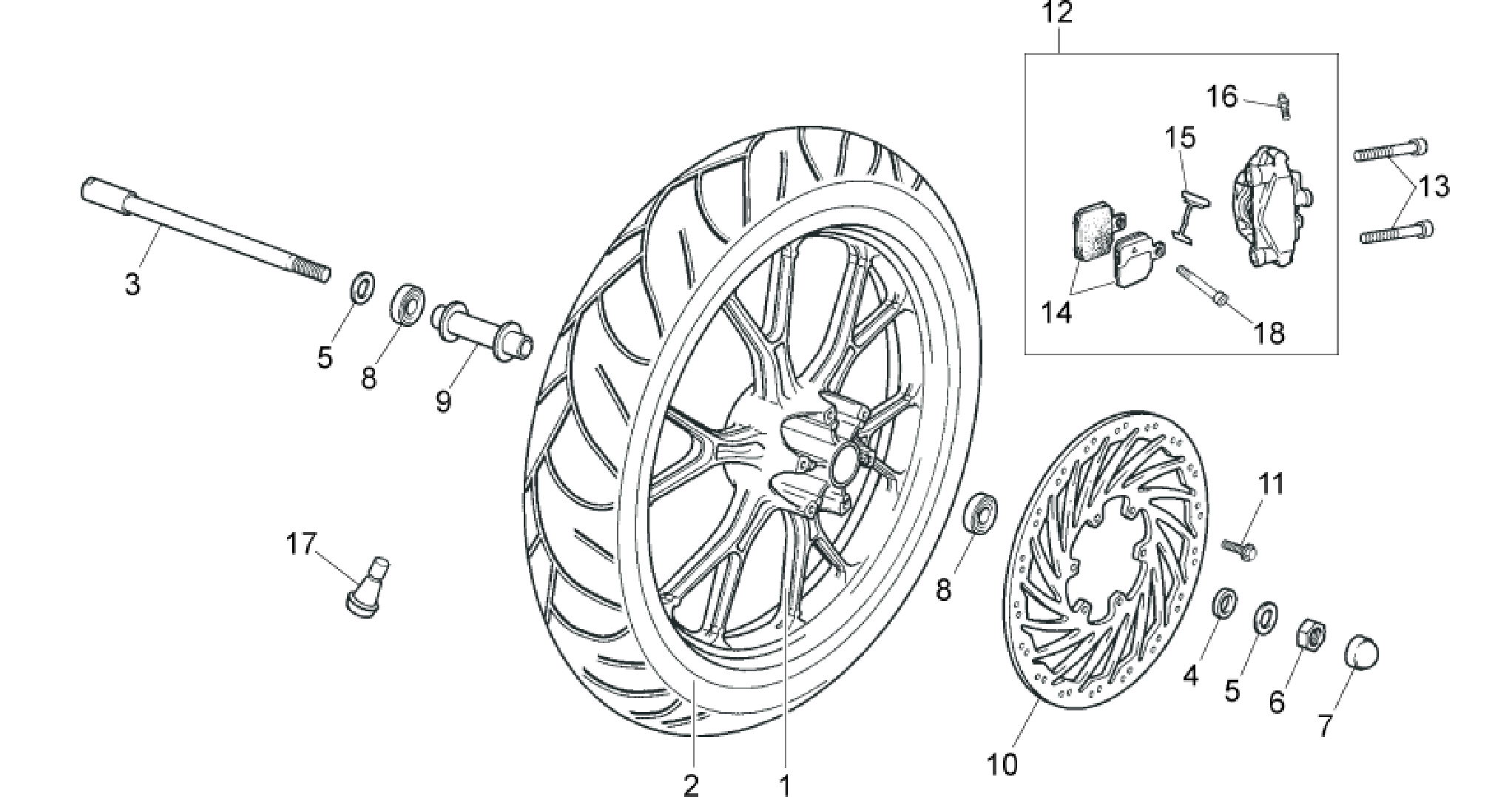 Front wheel