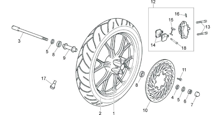 Front wheel