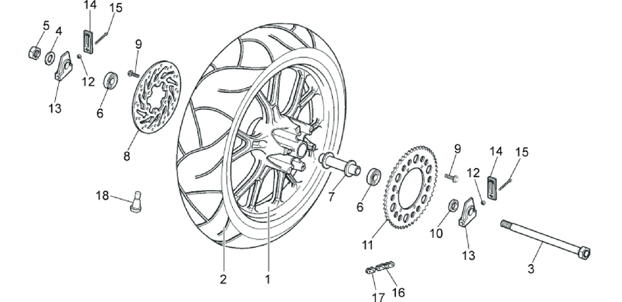 Rear wheel
