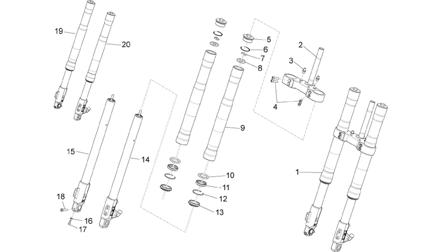 Front fork Ming Xing