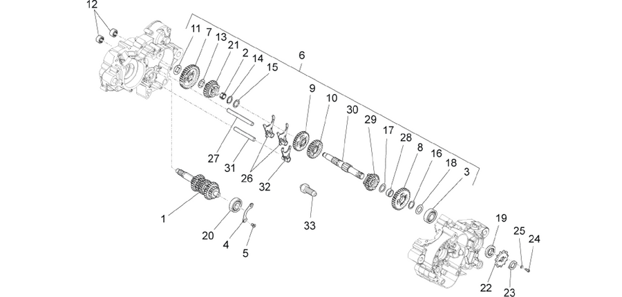 Gear box - Gear assembly