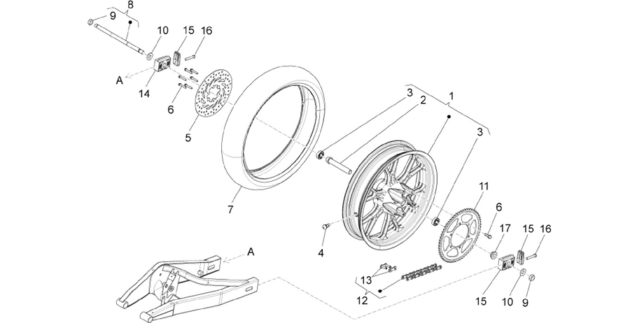 Rear wheel