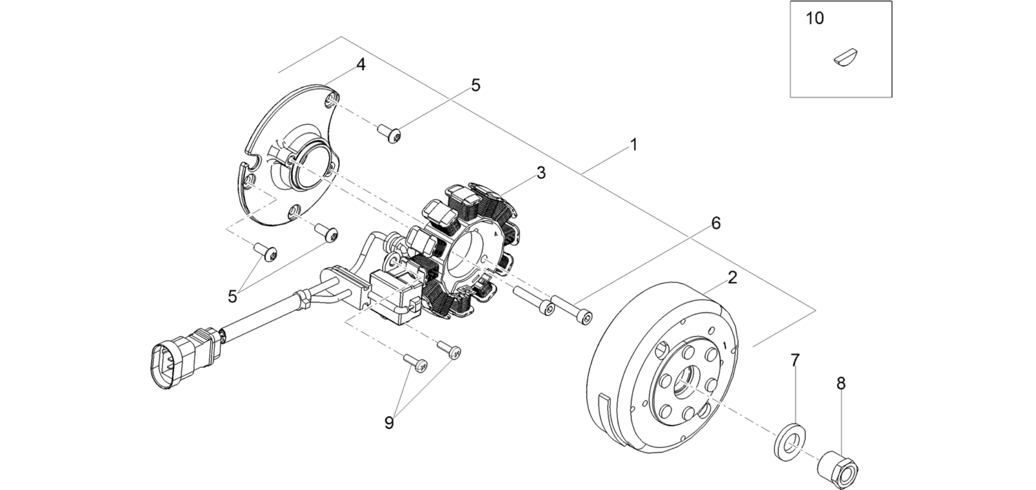 Cdi magneto assy / Ignition unit