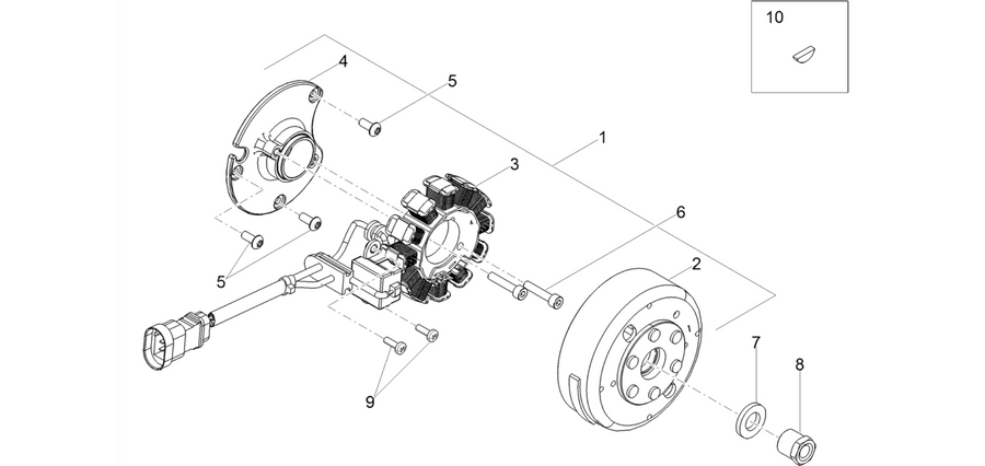 Cdi magneto assy / Ignition unit