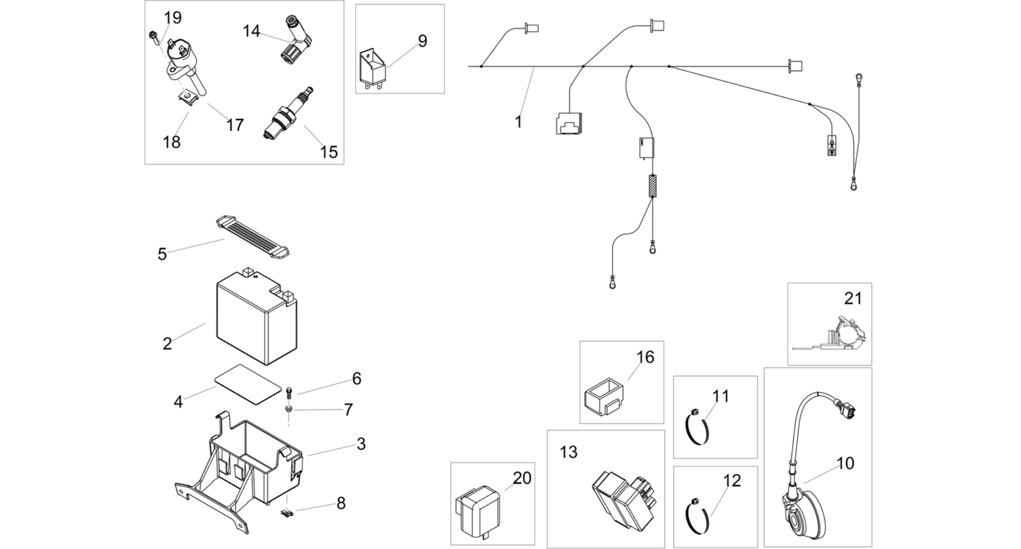 Central electrical system