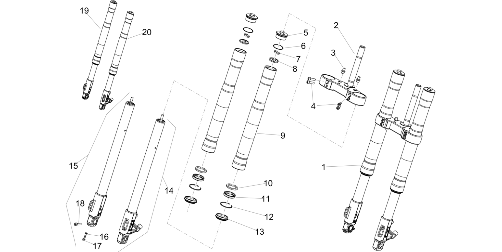 Front fork Ming Xing
