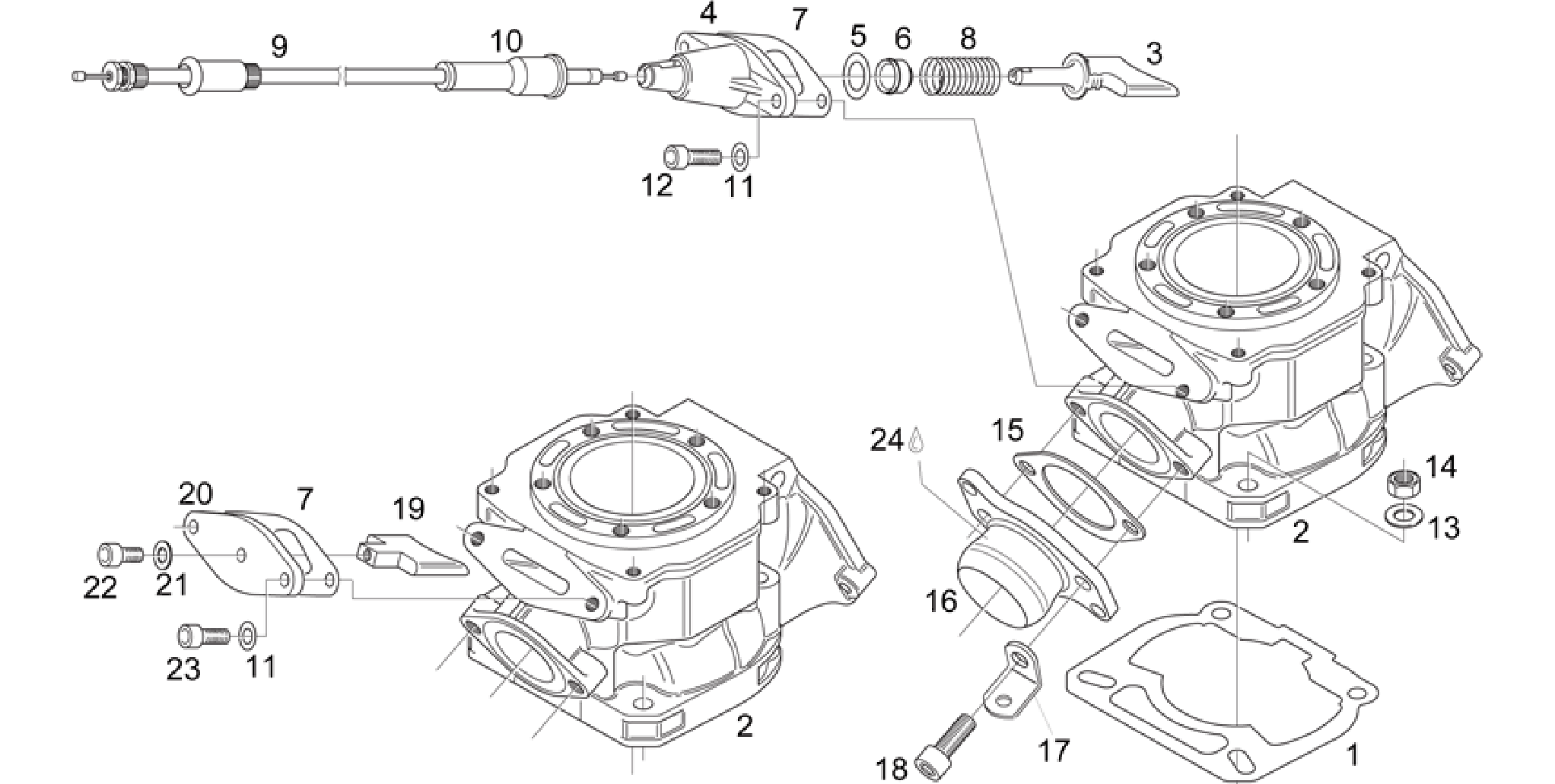 Cylinder - Exhaust valve