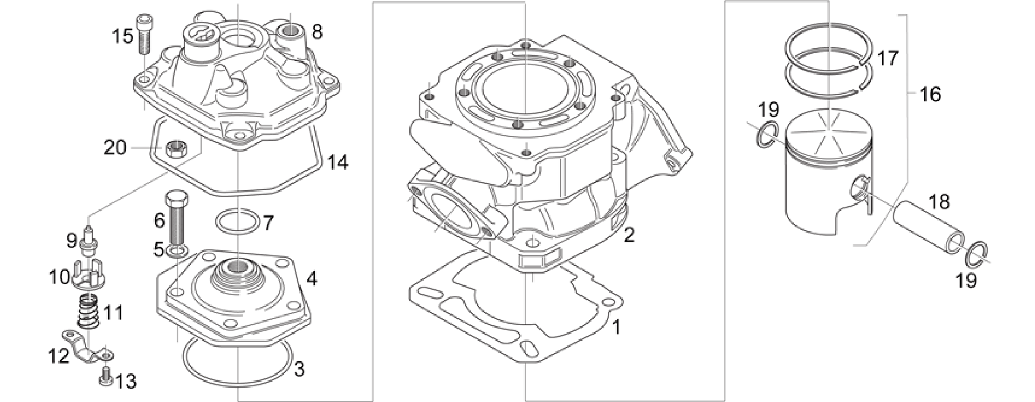 Cylinder - Head - Piston