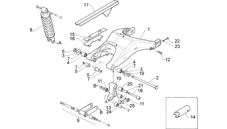 Rear shock absorber