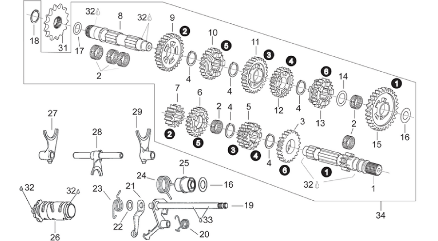 Transmission 6 speed