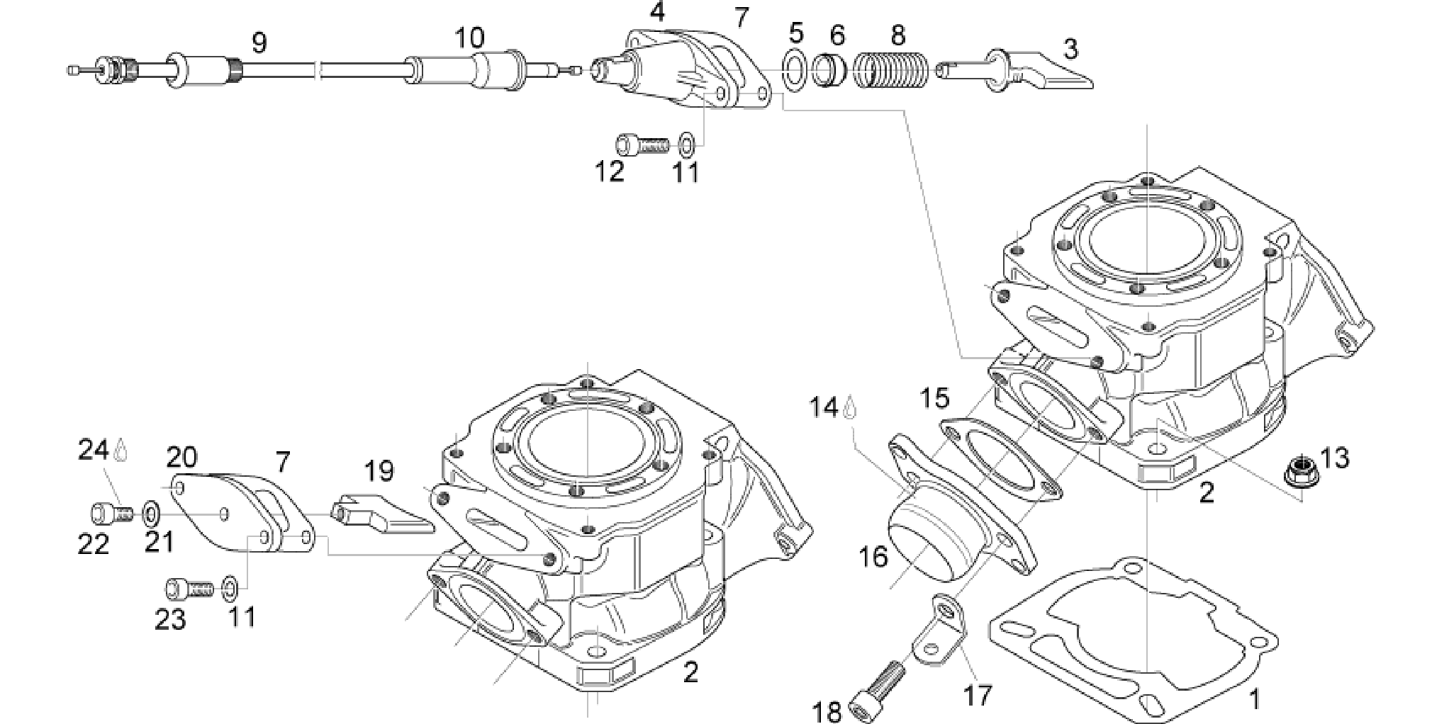 Cylinder - Exhaust valve