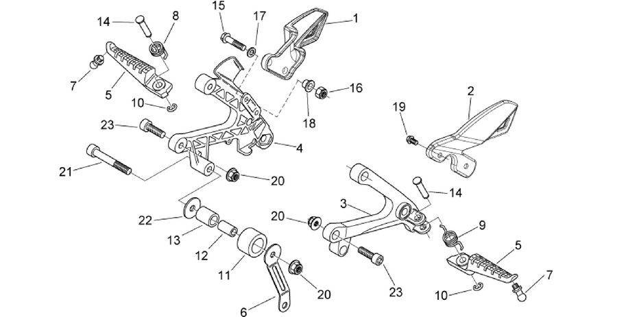 Front footrests