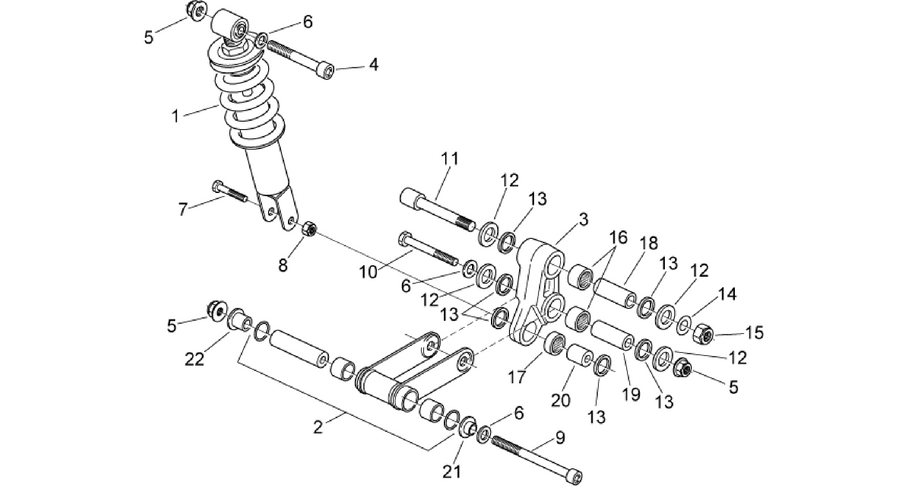 Rear shock absorber