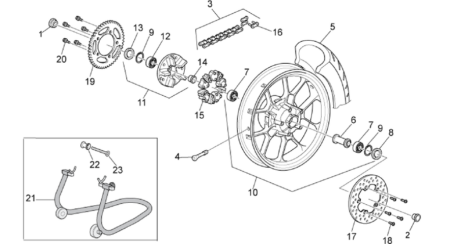 Rear wheel