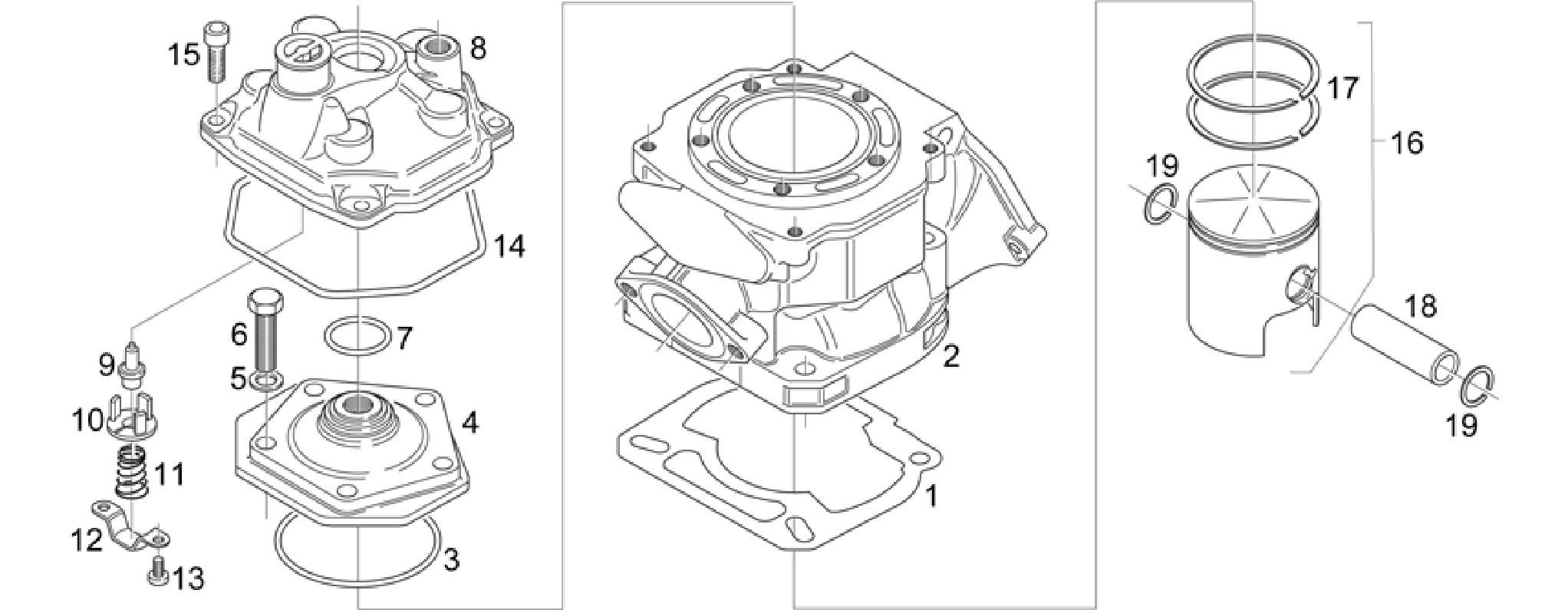 Cylinder - Head - Piston