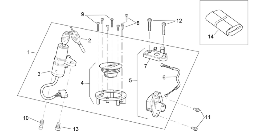 Lock hardware kit
