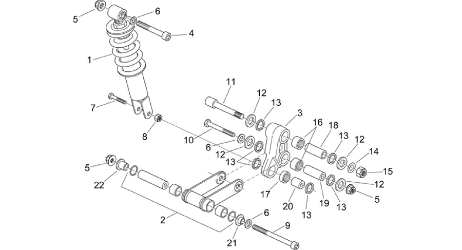 Rear shock absorber