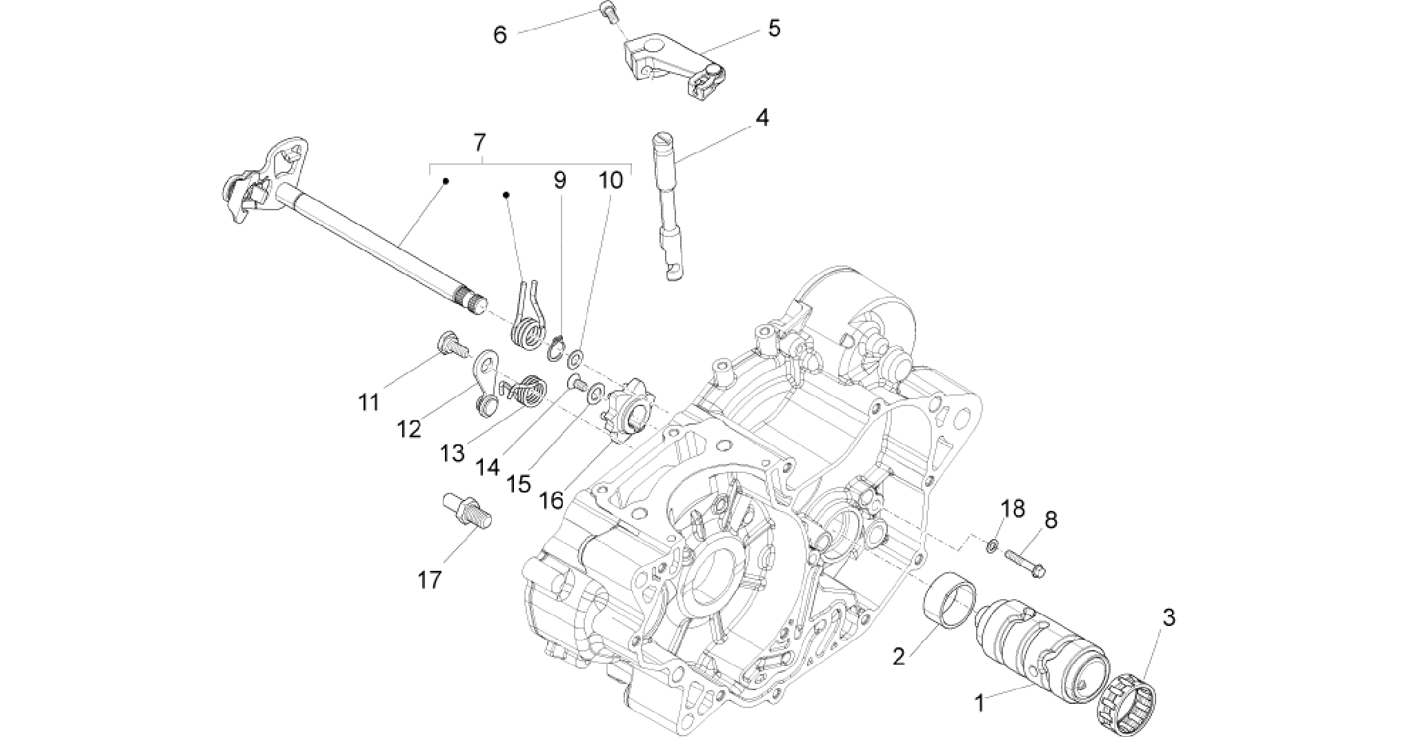 Gear box / Selector / Shift cam