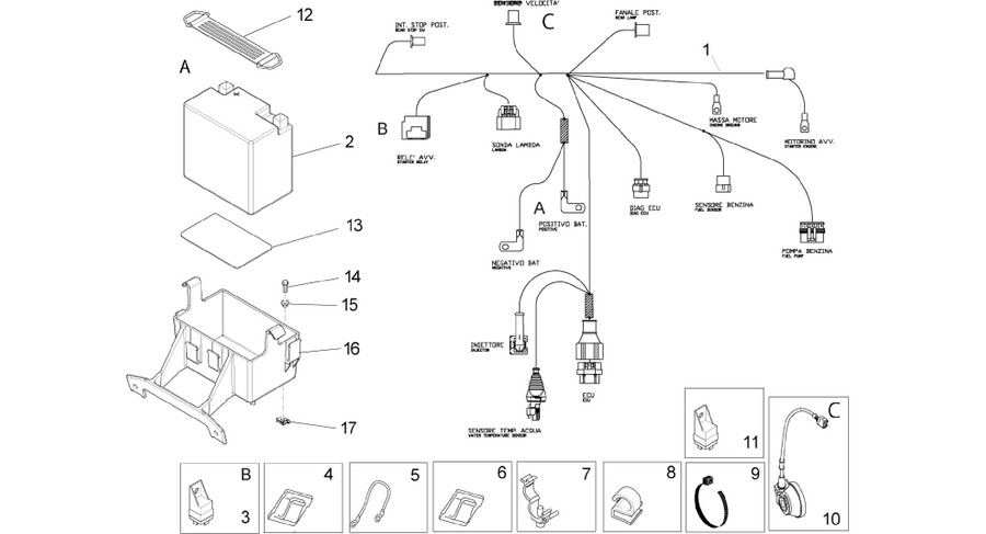 Rear electrical system
