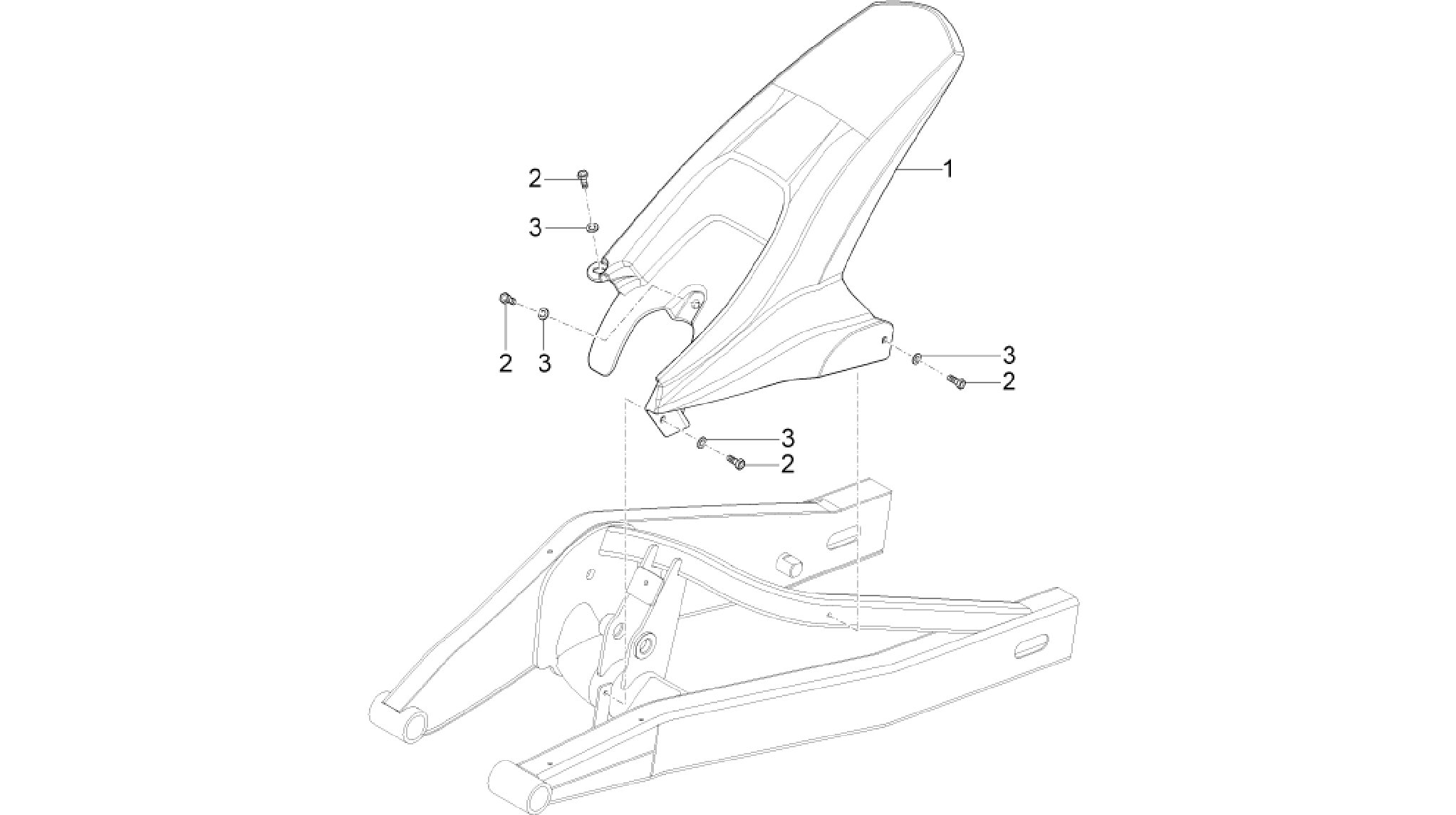 Rear mudguard