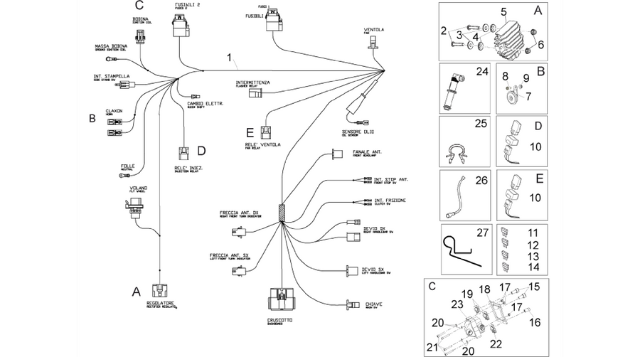Front electrical system