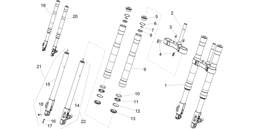 Front fork Ming Xing