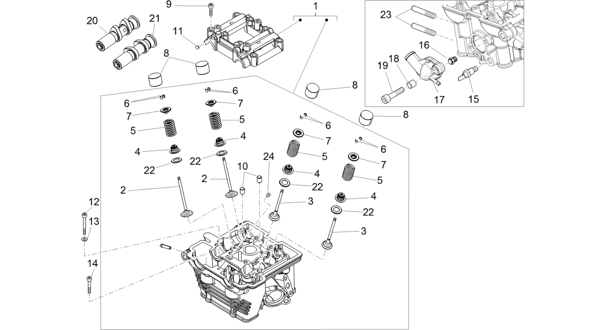 Cylinder head - valves