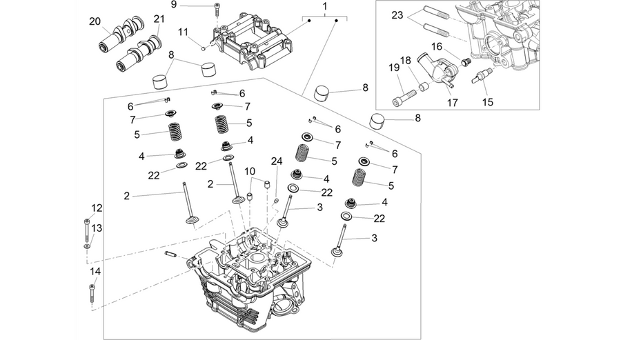 Cylinder head - valves