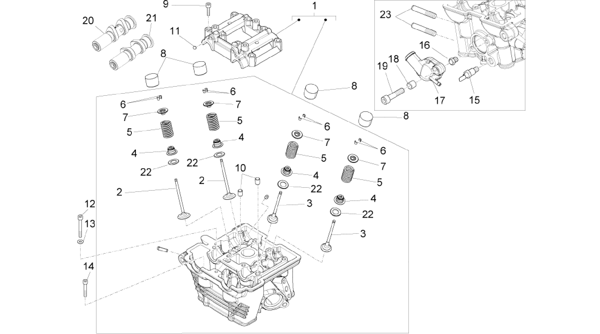 Cylinder head - valves