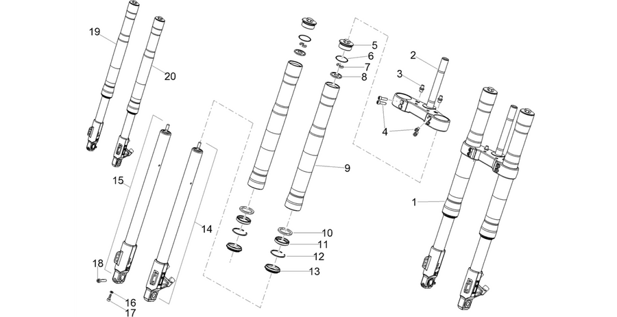 Front fork Ming Xing
