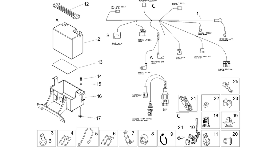 Rear electrical system