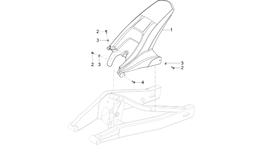 Rear mudguard