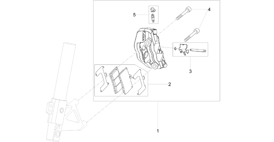 Front brake caliper