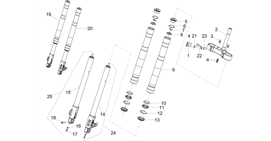 Front fork Ming Xing