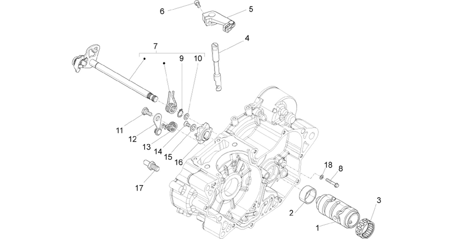 Gear box / Selector / Shift cam