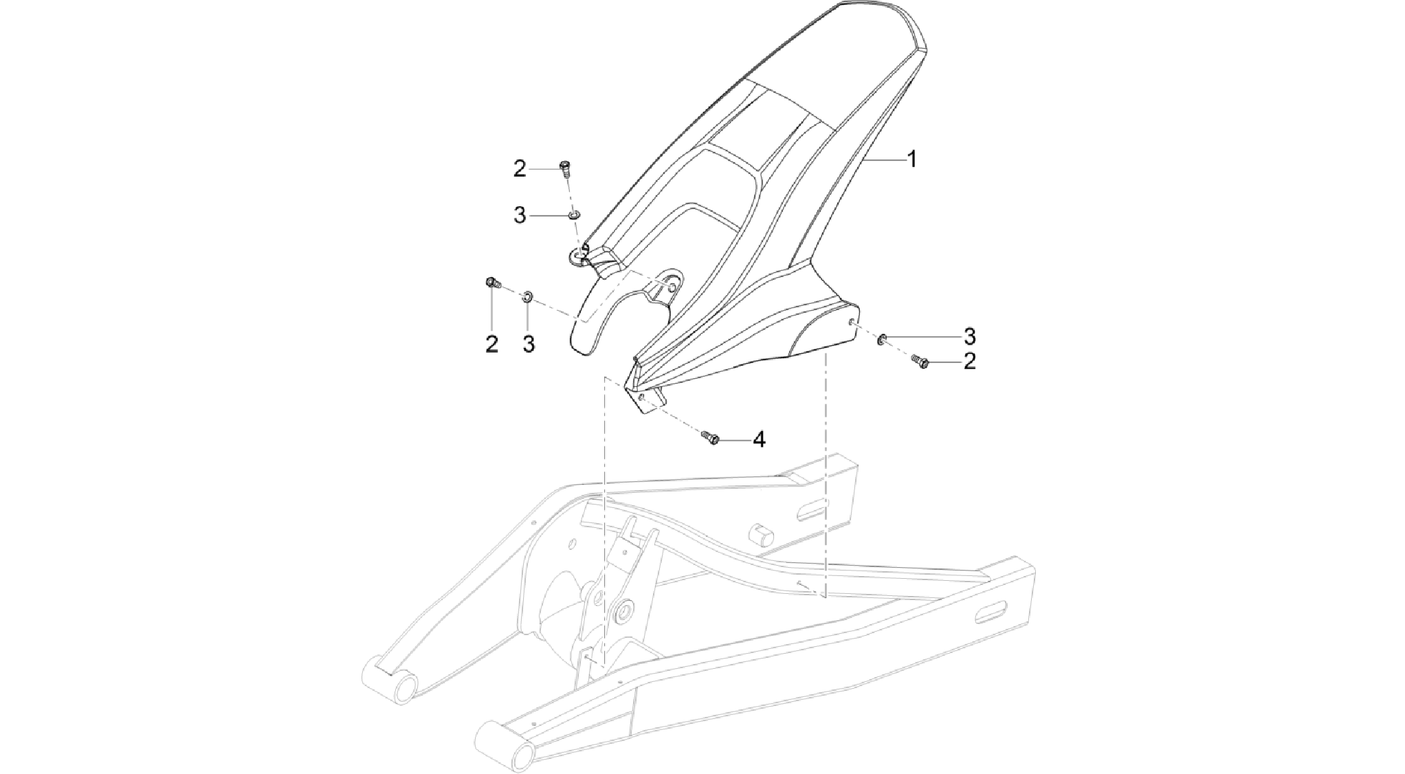 Rear mudguard