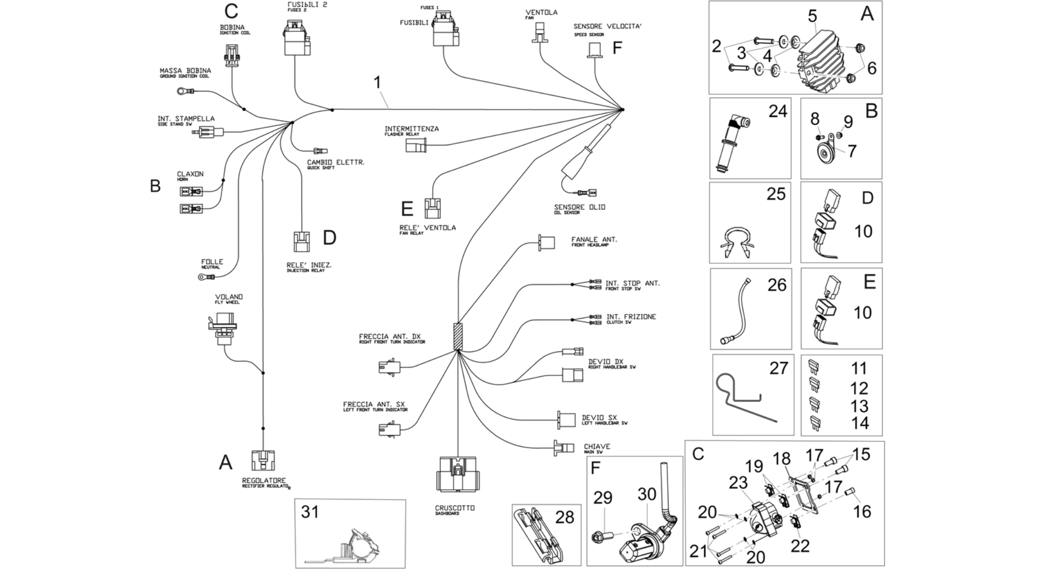Front electrical system