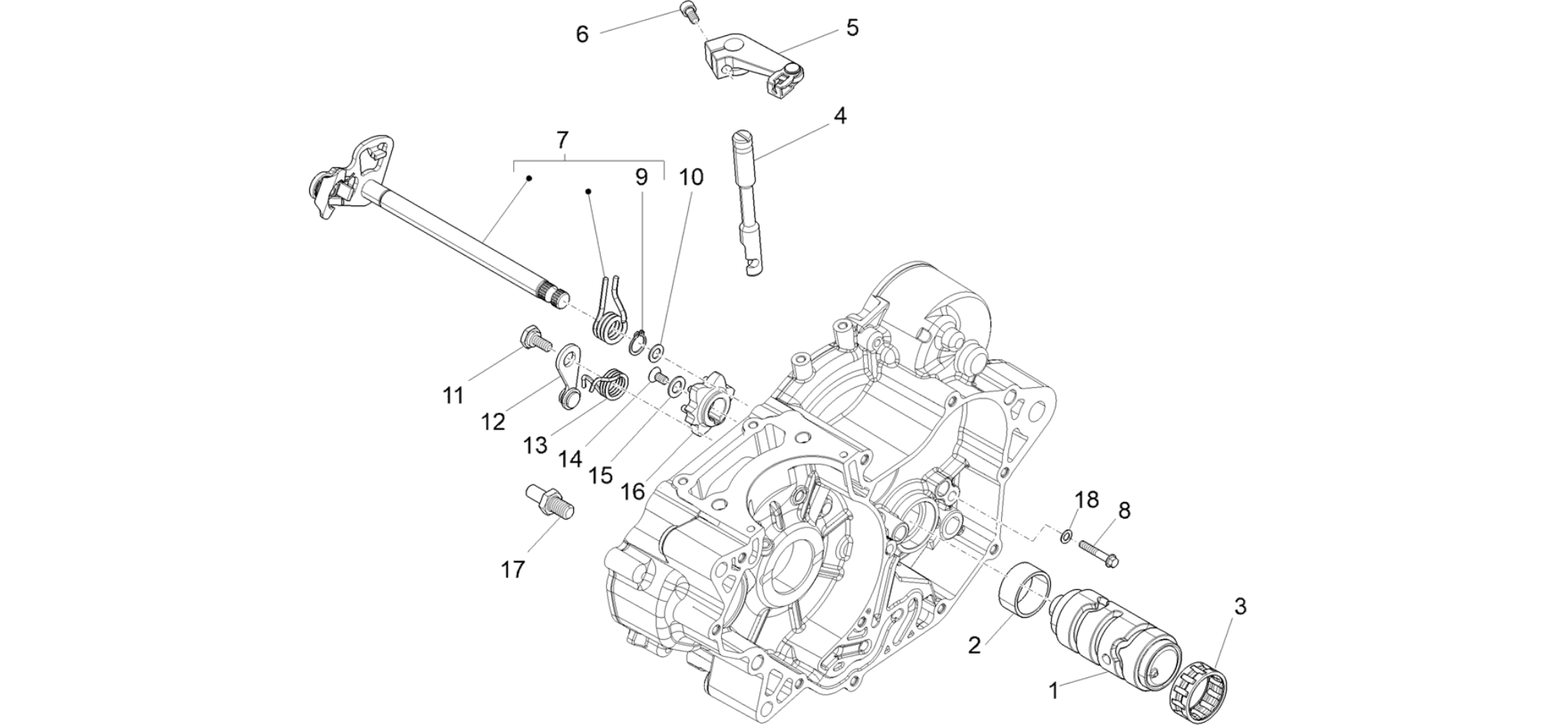 Gear box / Selector / Shift cam