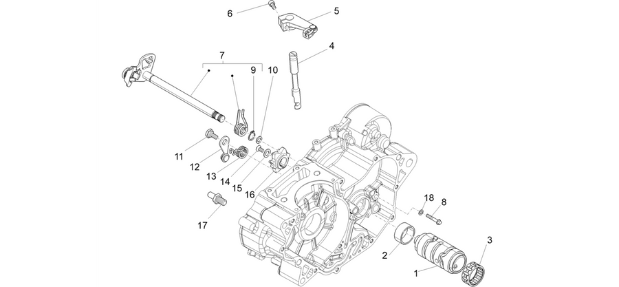Gear box / Selector / Shift cam
