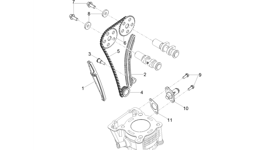 Front cylinder timing system