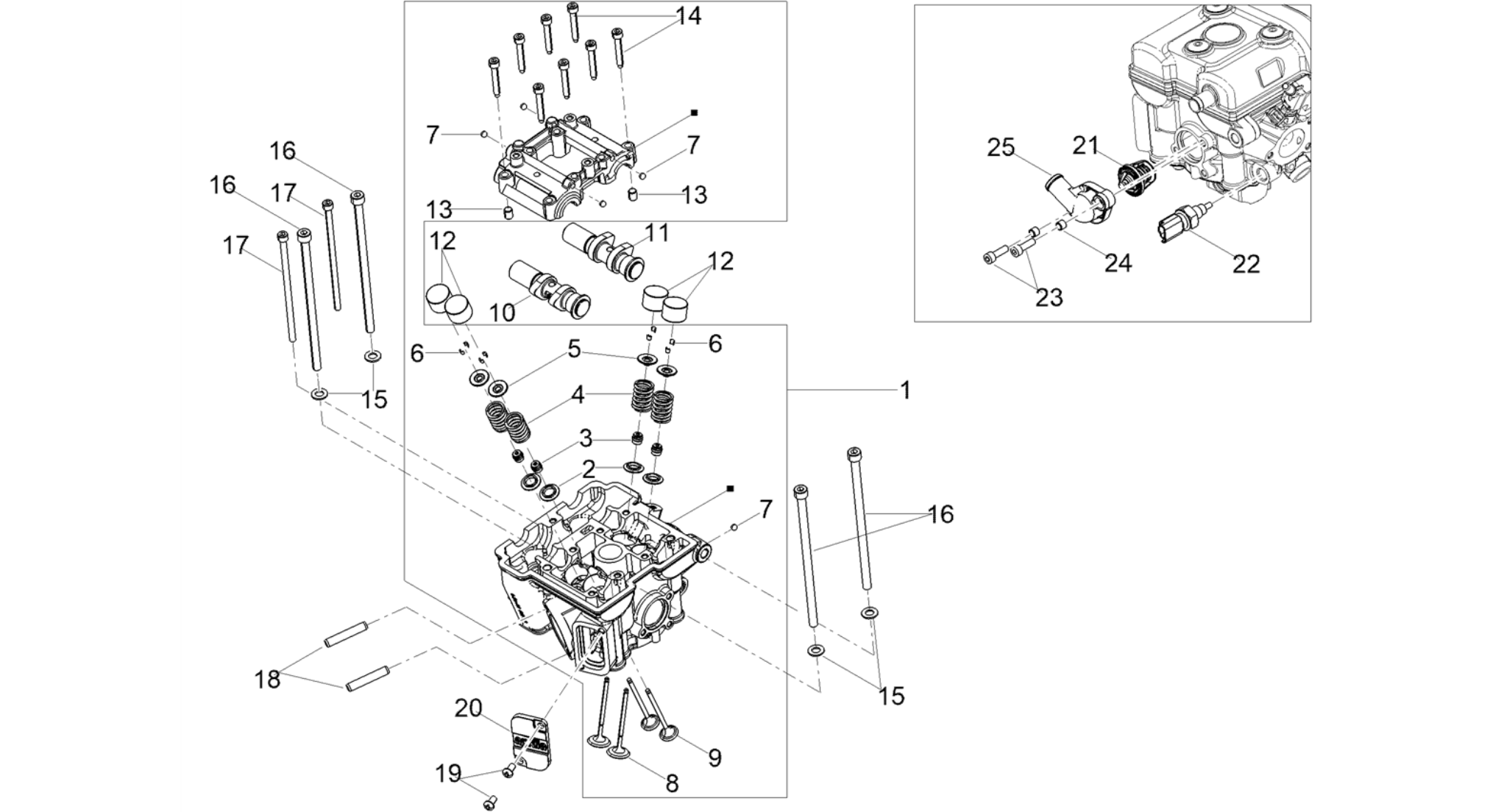 Cylinder head - valves
