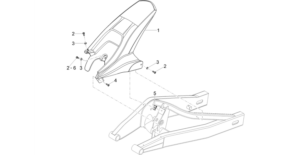 Rear mudguard
