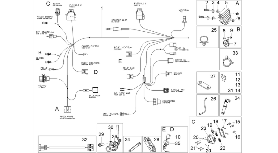 Front electrical system