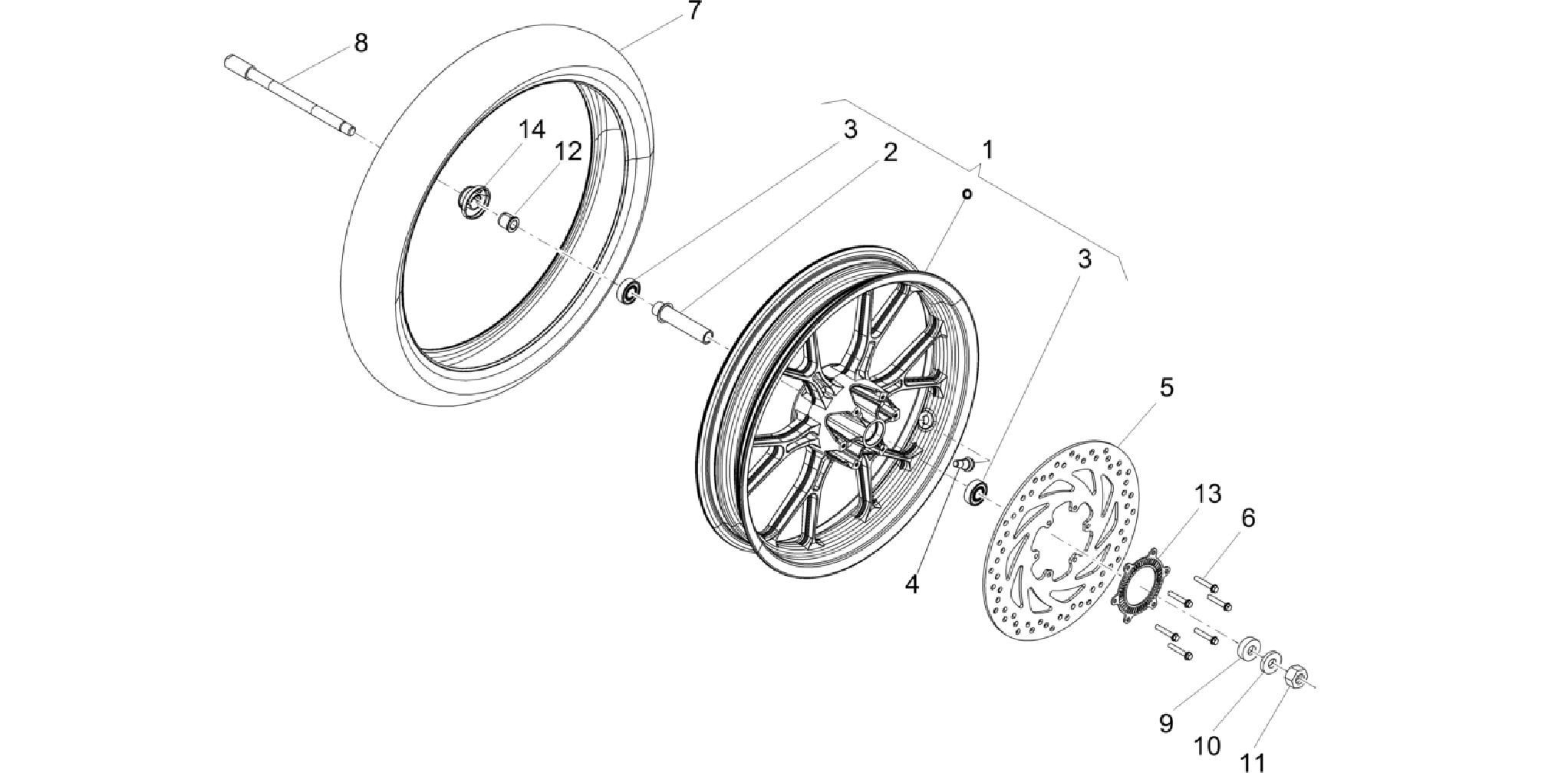 Front wheel