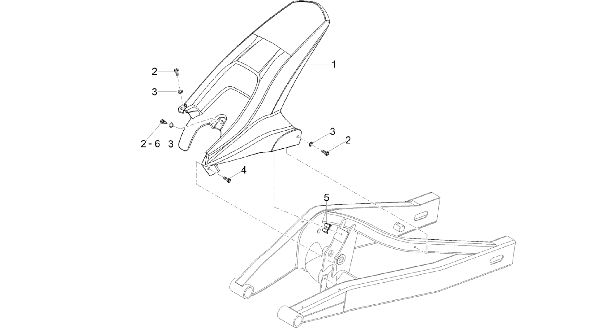 Rear mudguard